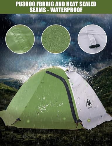 2 Person Ultralight Waterproof Double Layer Backpacking Tent D4770