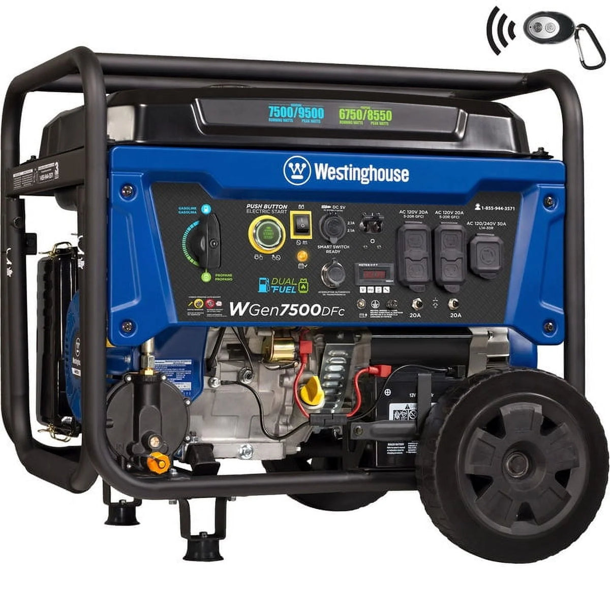 9500 Peak Watt Dual Fuel Portable Generator T176