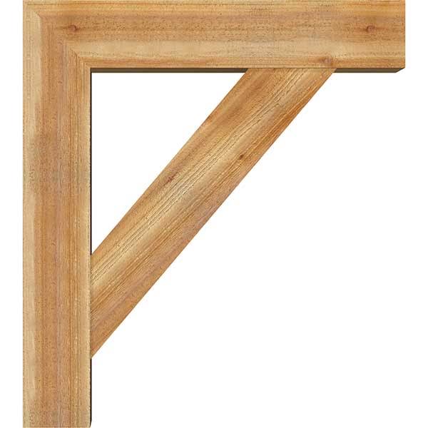 Traditional Block Rough Sawn Bracket with Offset Brace X980