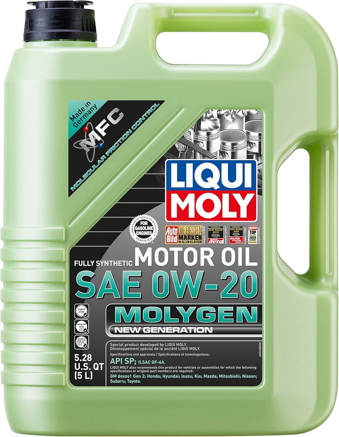 5 Liter Pack of 2 Synthetic Motor Oil L2006