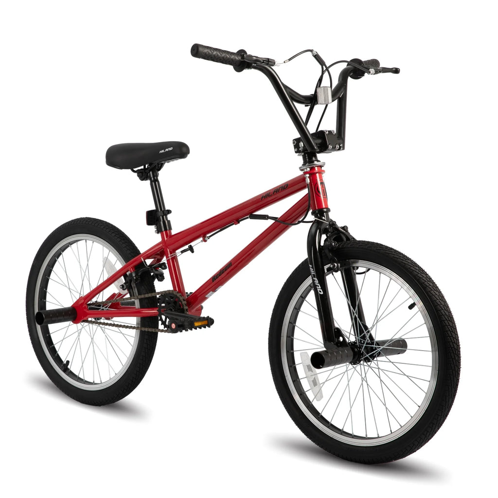 Kids Bike 20 BMX Freestyle Bicycle Black I6642