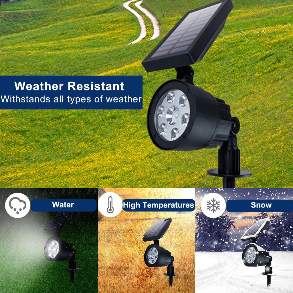 White 2-in-1 Solar Wall Lights, 200 Lumens, 7 LEDs R656