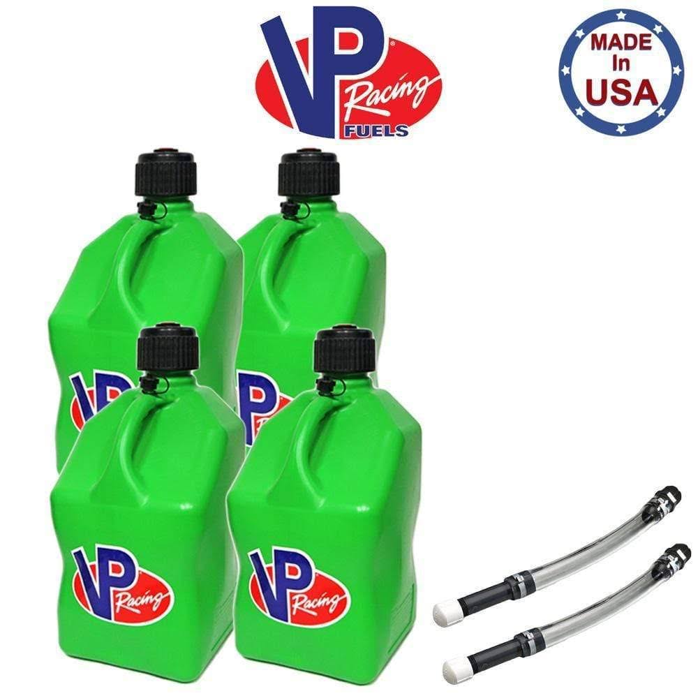 Green 5 Gallon Square Gas Can with Hose L4084