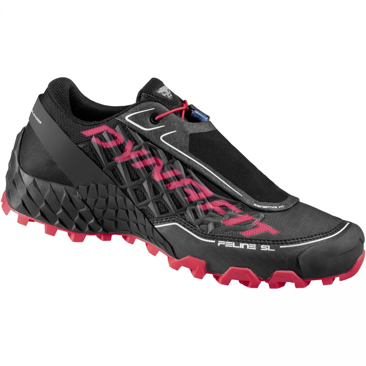 Black Fluo Pink Trail Running Shoes P1100