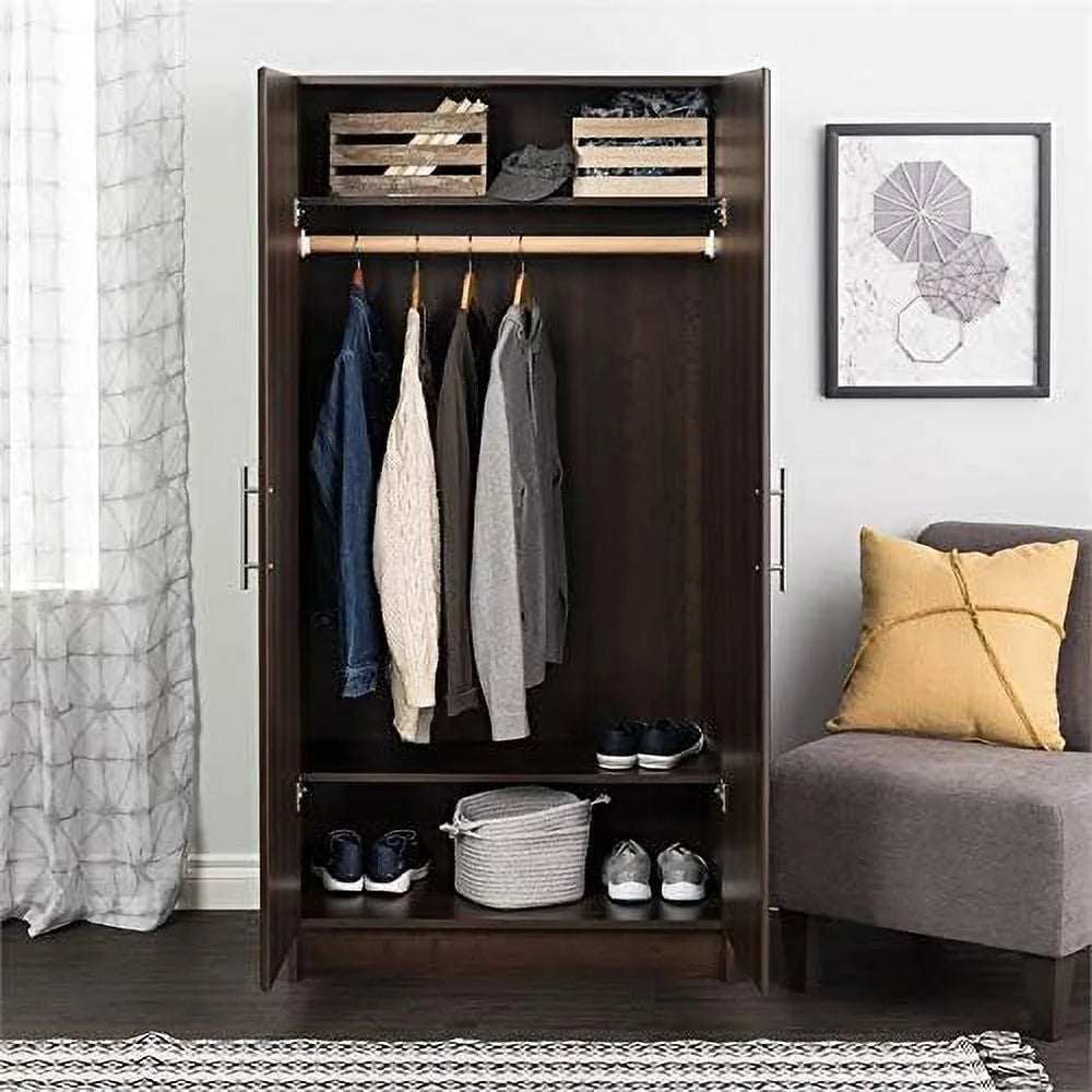 32" Wardrobe Armoire In Espresso M580567