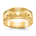 10K Yellow Gold Claddagh Ring T506
