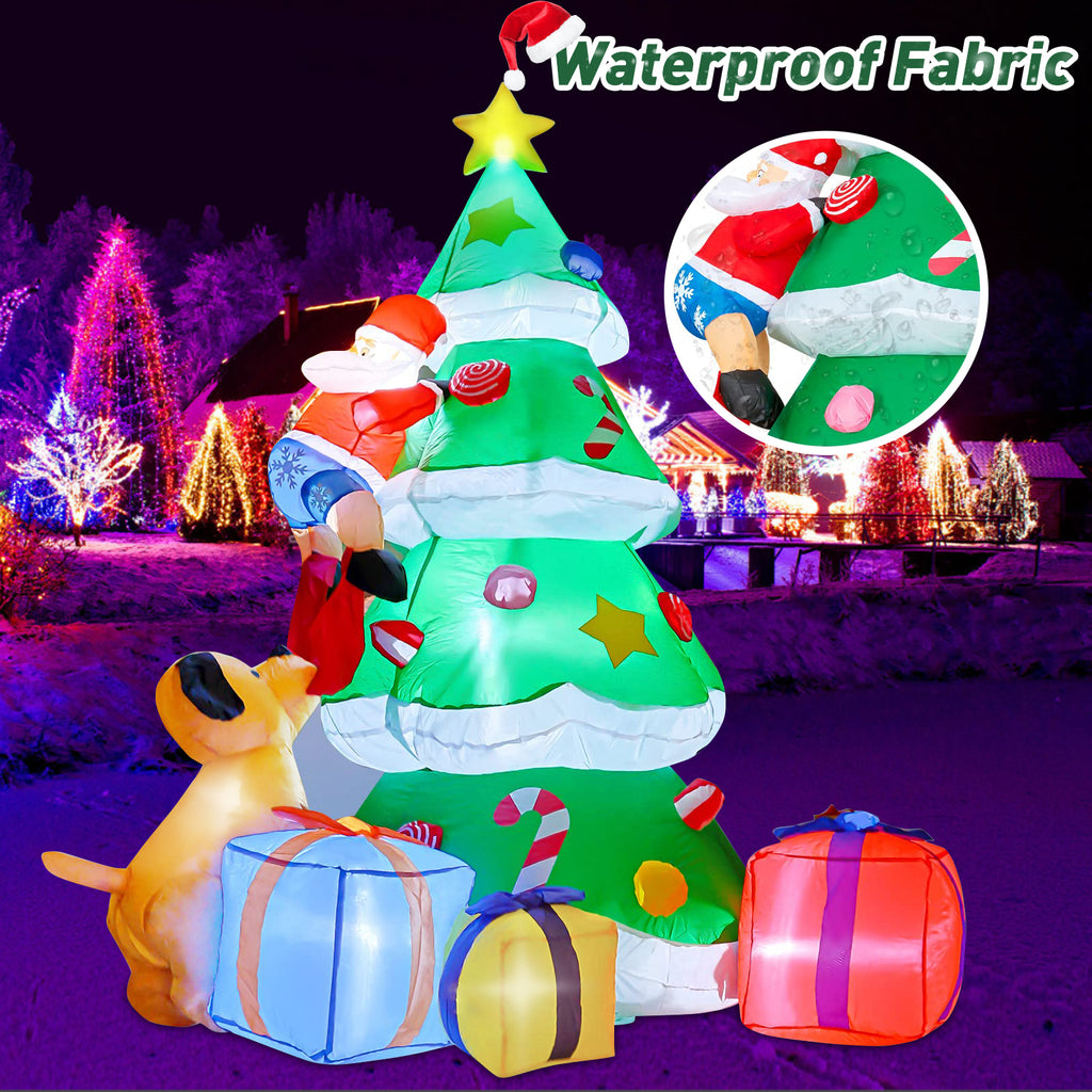7FT Christmas Inflatables Santa Claus Blow Up Decor K565