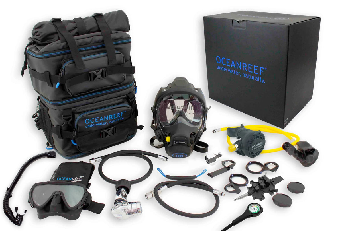 Neptune III Package (black, Medium-Large, DIN 1st Stage) B43393