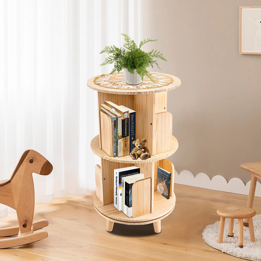 Rotating 360 Display Floor Standing Bookshelf X263728