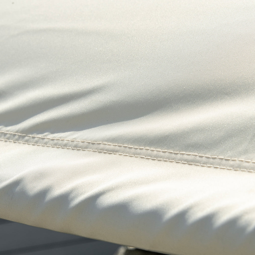 Gray Outdoor Rocking Bed with Canopy L549517