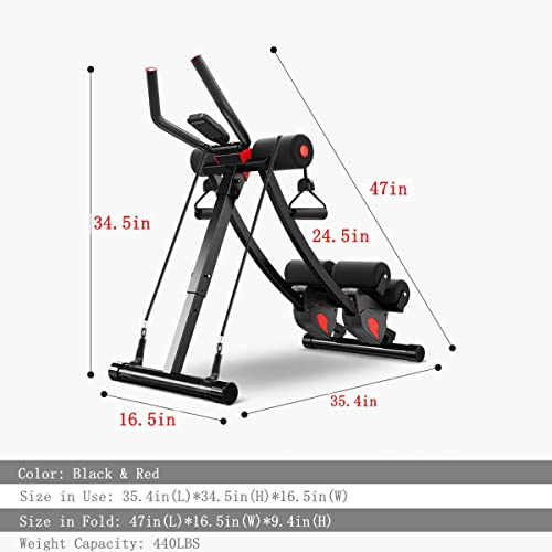 Height Adjustable Foldable Ab Trainer N889271