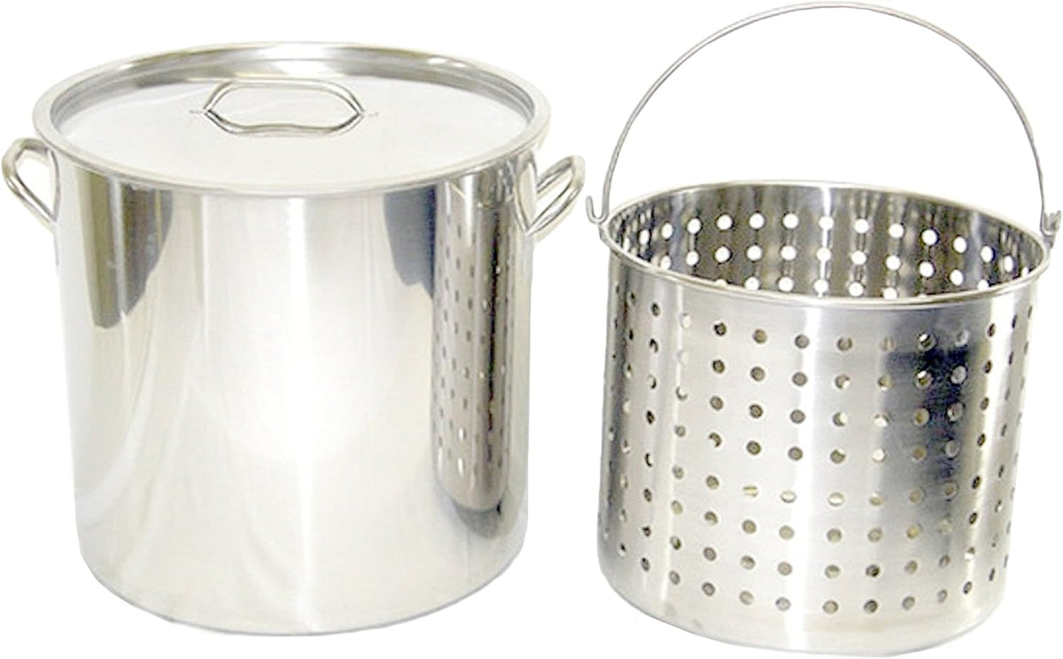 13-Gal 16" Stainless Steel Stock Pot with Lid N4101