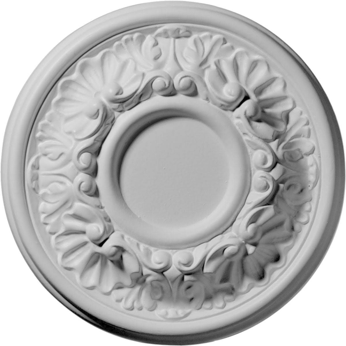 Hand-Painted Black Ceiling Medallion Y469