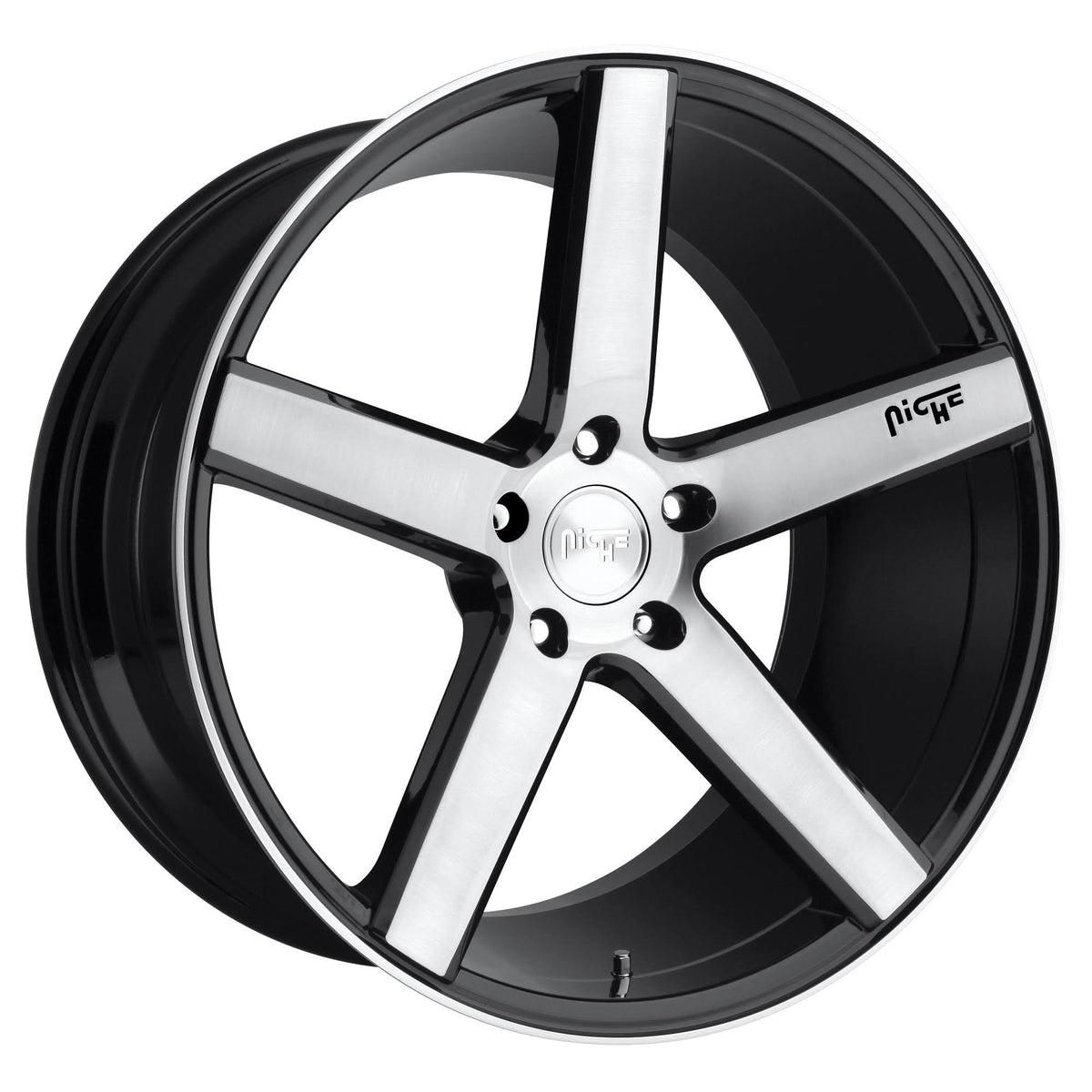 19x8.5 Gloss Black Brushed Wheel S277482