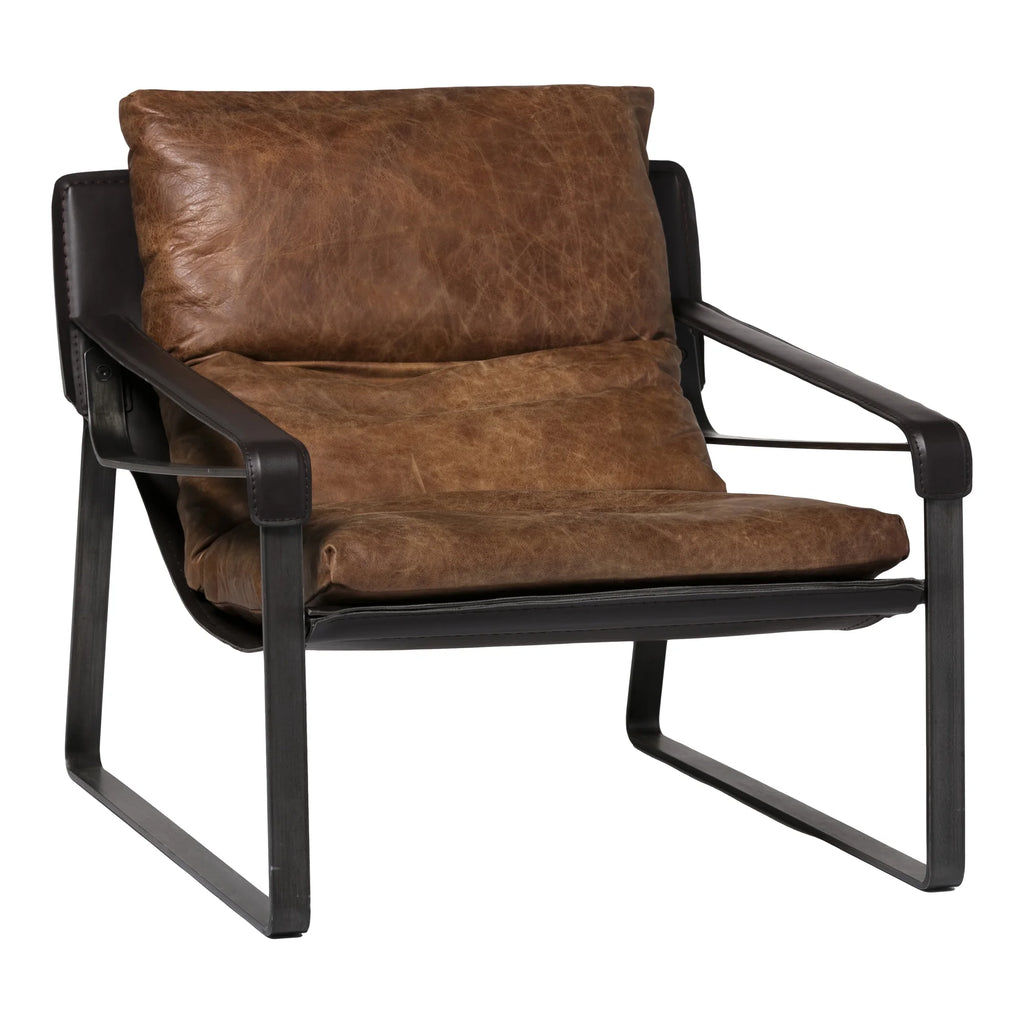 Brown Leather Club Chair M465