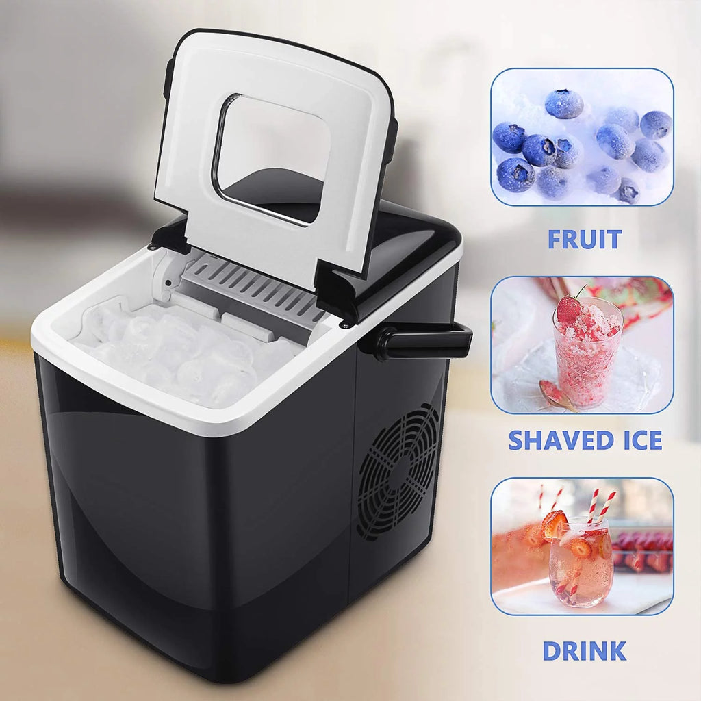 Portable Countertop Ice Maker with 2 Ice Cube Sizes V580