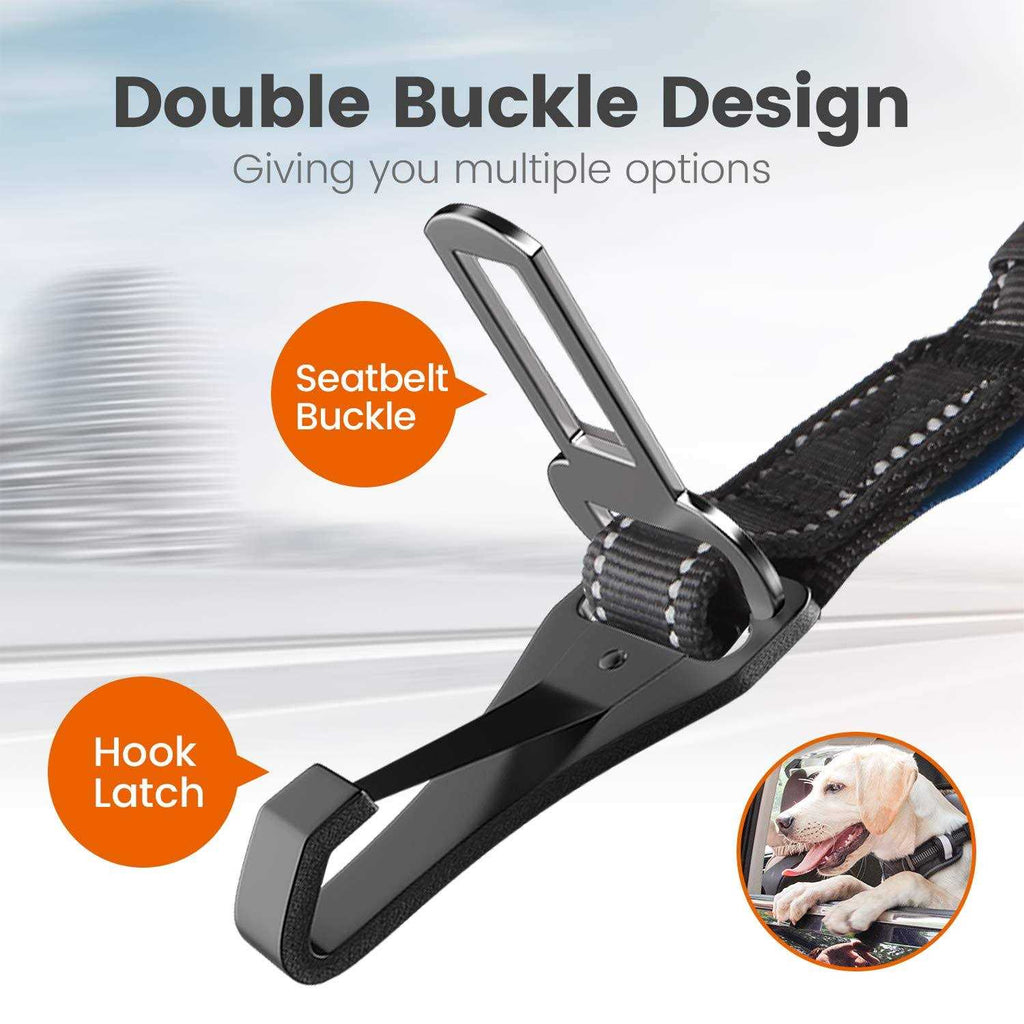 Dog Seat Belt Car Harness Reflective Bungee X8286