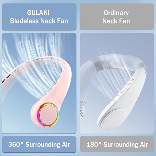 Portable Neck Fan 4000mAh 3 Adjustable Speeds White F95771