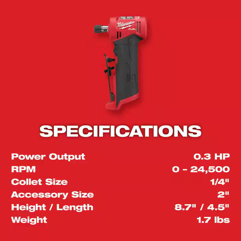 12V Lithium-Ion Brushless Cordless 1/4 in. Right Angle Die Grinder X337