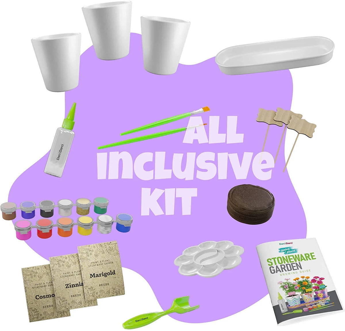 Paint & Plant Stoneware Flower Growing Kit S5102