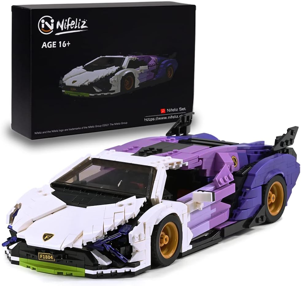 1:14 Scale Sports Car Model Building Kit (1223 Pcs) C406360