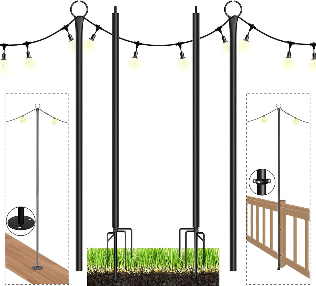 String Light Poles with Hooks 2PCS X500620