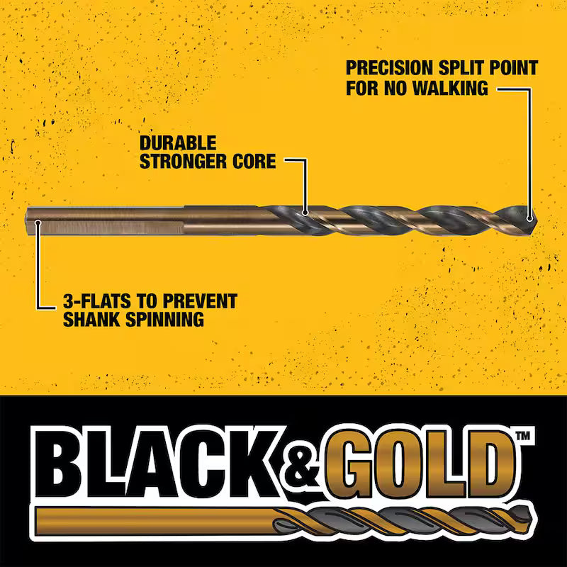 Black and Gold Drill Bit Set 29-Piece C30790