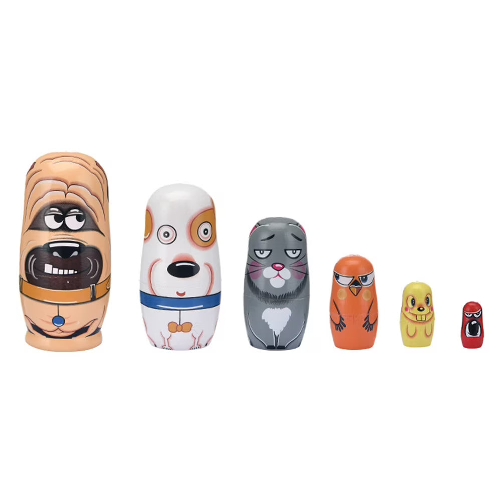 Cartoon Pet Dog Matryoshka Doll Toy Nesting Doll Toy M34282
