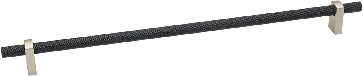 24" Center To Center Knurled Bar Appliance Pull Matte Black Q29078