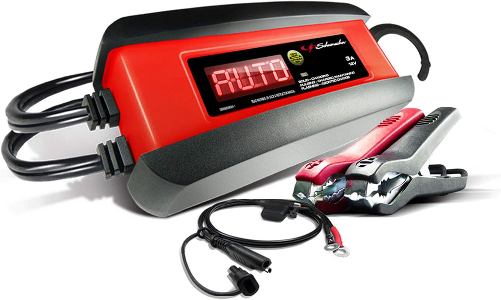 Fully Automatic 3 Amp 12V Battery Charger Maintainer and Auto Desulfator S606