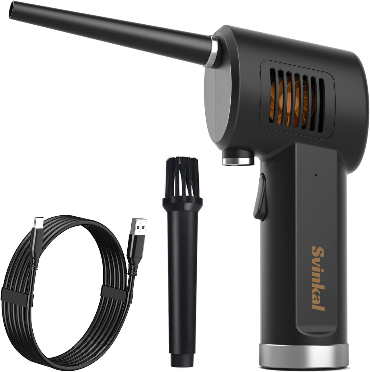 Compressed Air Duster, 33000 RPM Electric Air Duster, 6000mAh Rechargeable Battery, Air Blower Rechargeable F3381