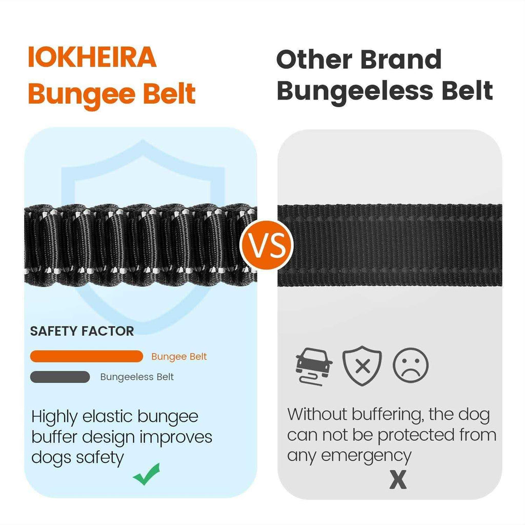 Dog Seat Belt Car Harness Reflective Bungee X8286