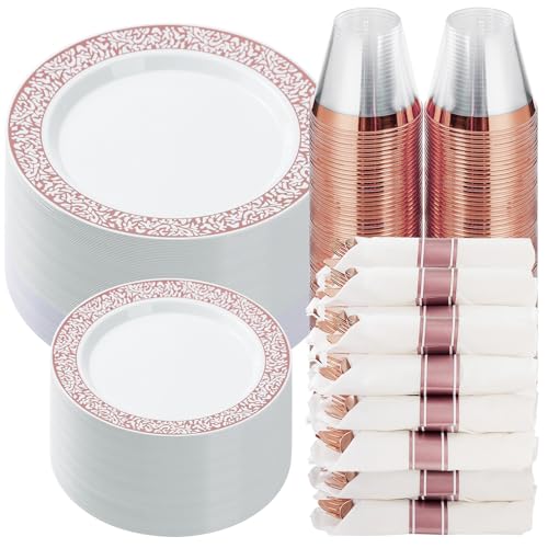 350pc Silver Plastic Dinnerware Set L591930