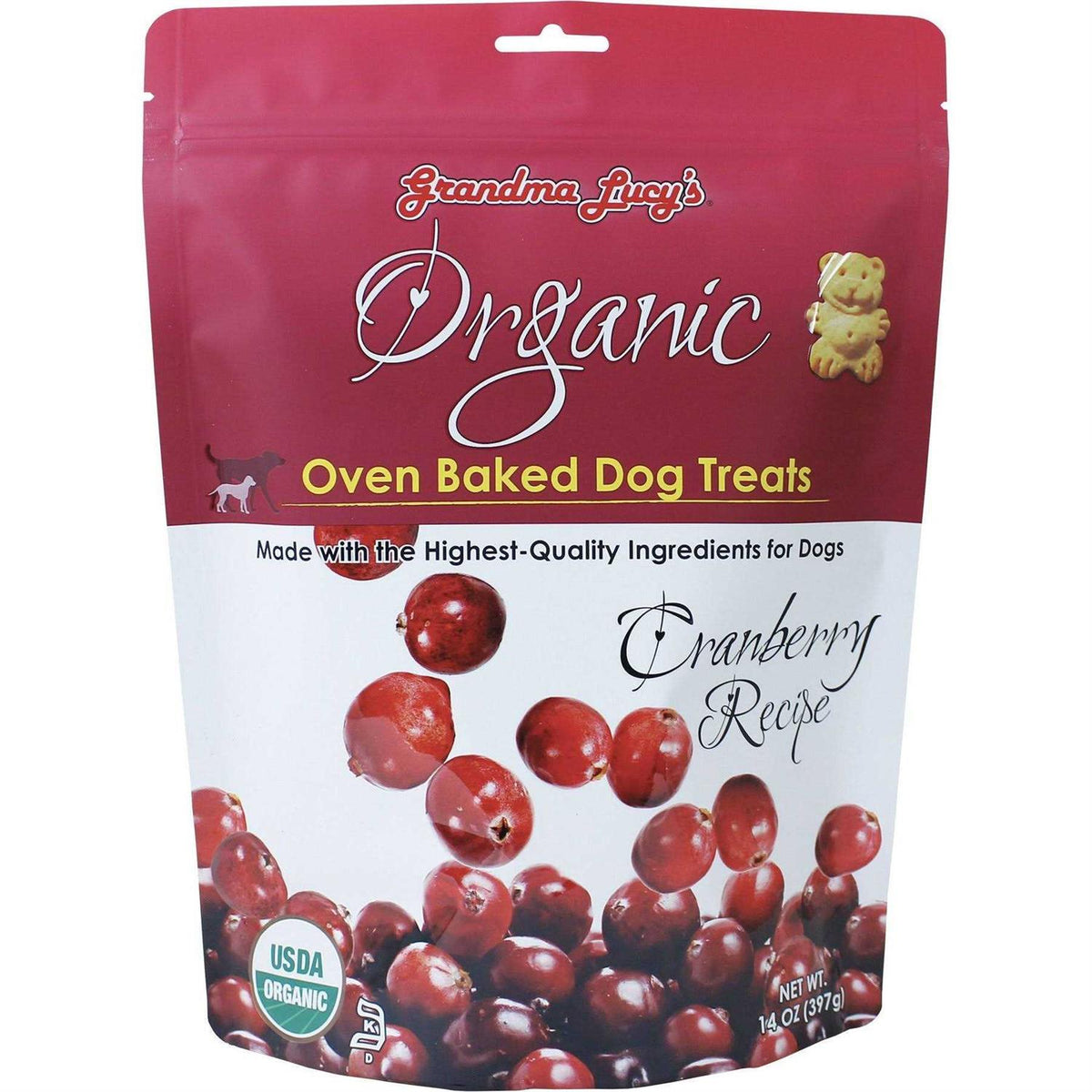 Organic Cranberry Oven Baked Dog Treats G1295