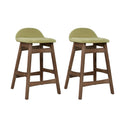 2pc Counter Height Barstool Green U297