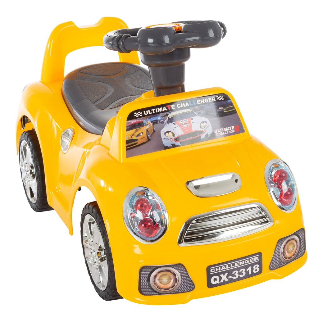 Yellow Ride-On Walking Car Toy F1813
