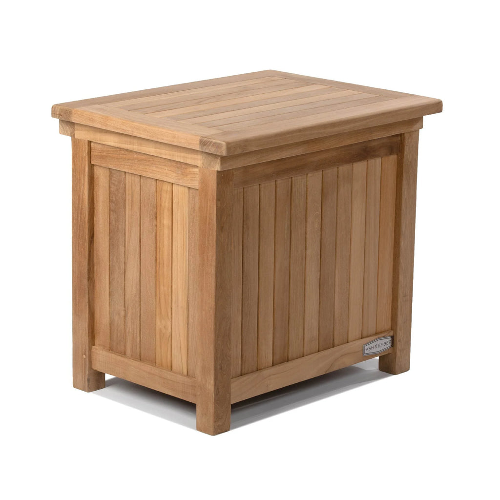 36 Quart Teak Ice Chest Cooler Side Table T53829