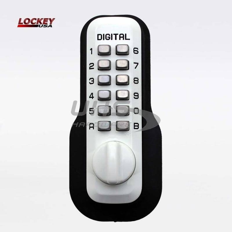 Mechanical Keyless Deadbolt Lock; Bright Chrome (Grey) W10202
