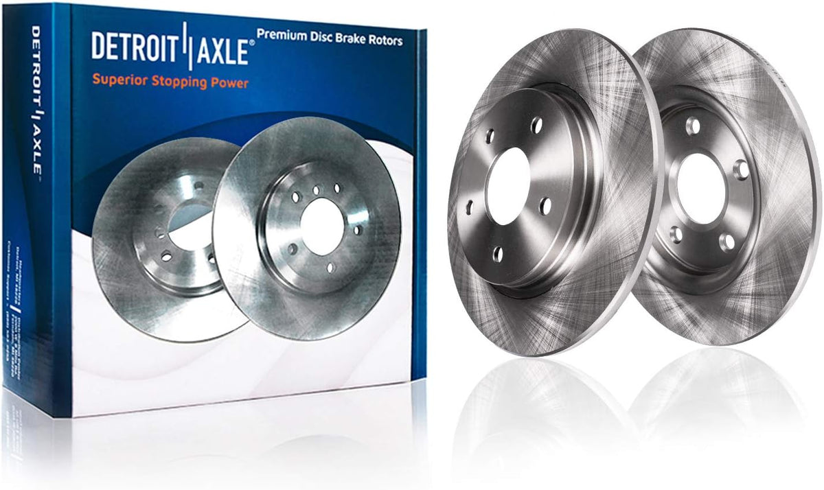 330mm Front and 328mm Rear Disc Rotors with Brake Pads 10pc Set Q647934