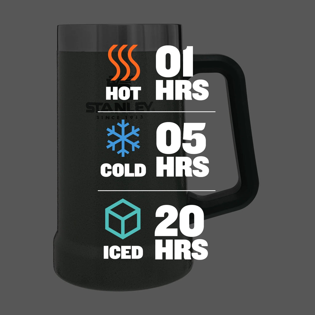 Vacuum Insulated Stainless Steel Beer Mug, 24 oz S98714