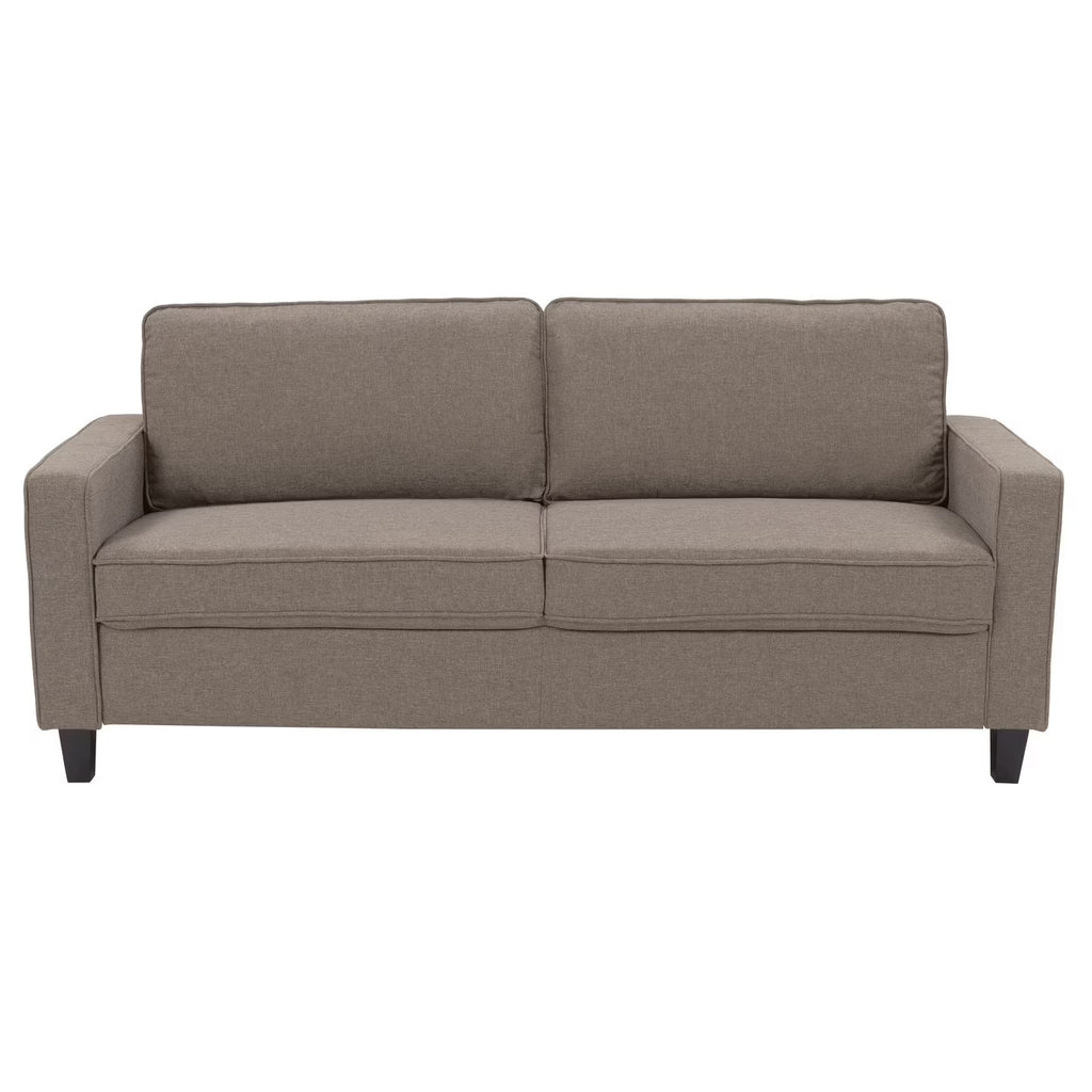 Taupe Brown Fabric Three Seater Sofa P5251