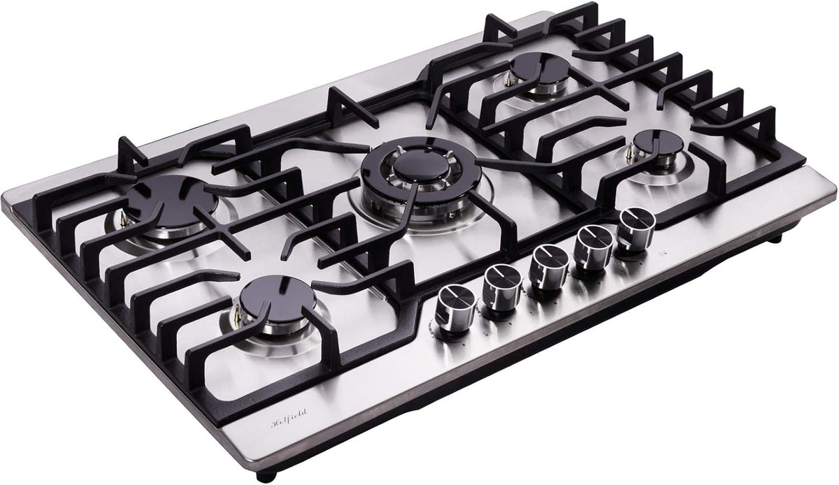 30 Inch 5 Burners Stainless Steel Gas Cooktop W433502