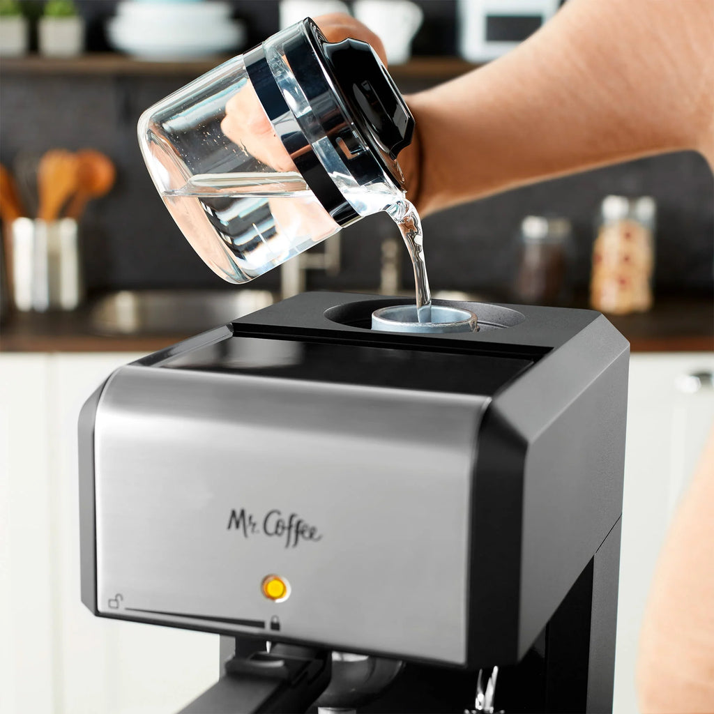 Automatic Espresso and Cappuccino Machine, 20 oz, Silver K3674