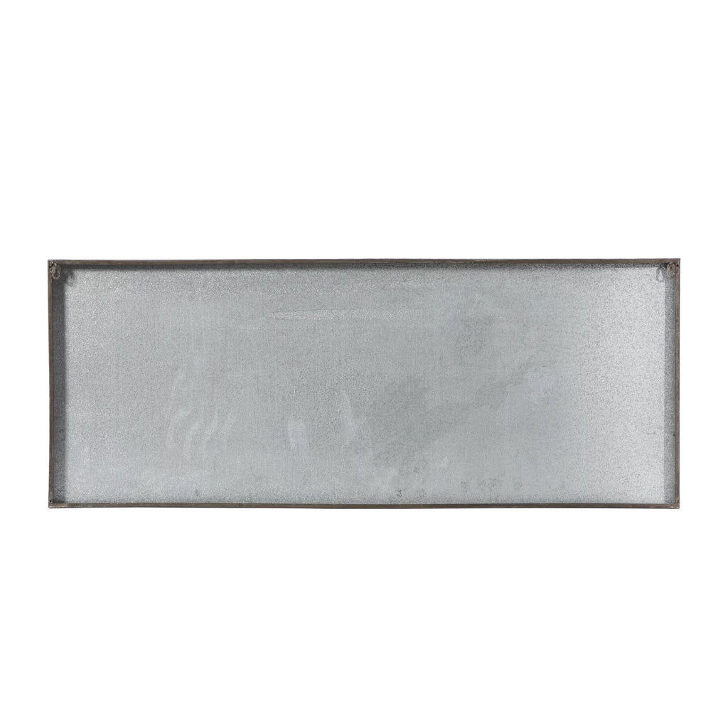 Silver Metal Airplane Wall Decor U65933