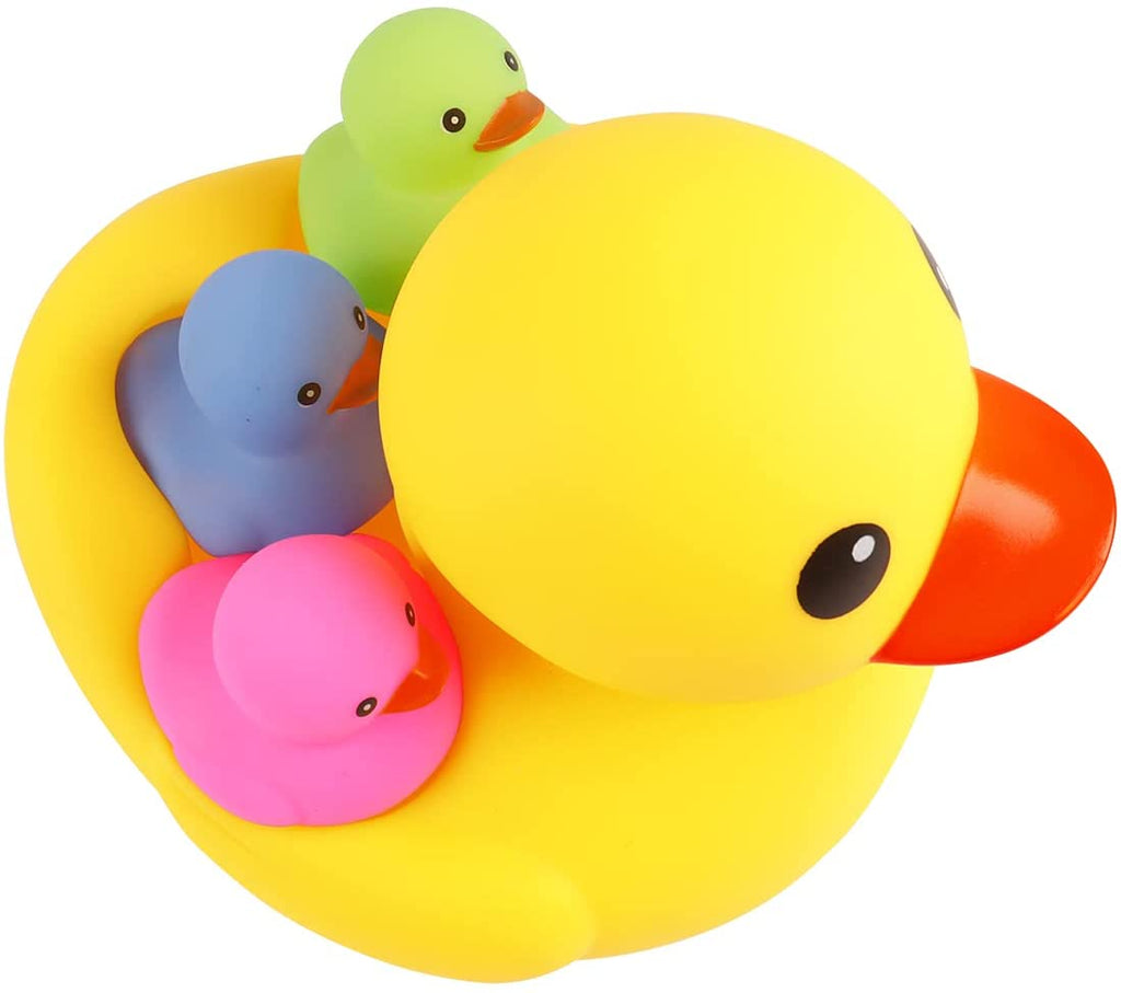 Colorful Rubber Ducky Bath Toys 4Pcs Y385087