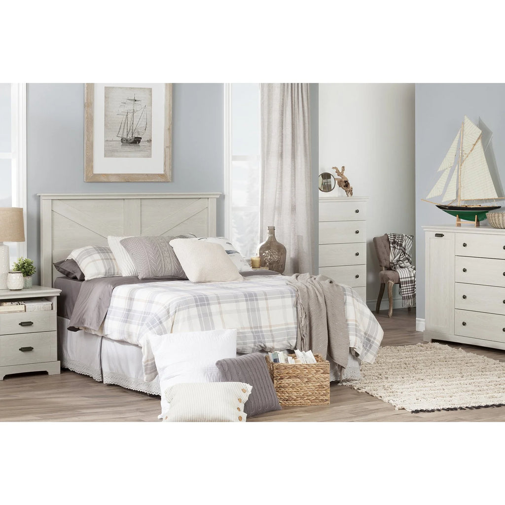White 2-Drawer Nightstand V8773