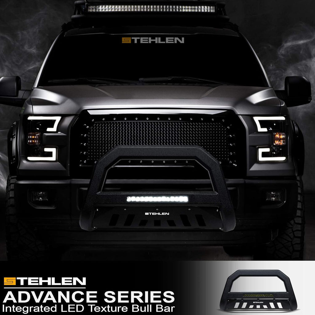 Textured Black Aluminum LED Bull Bar M696304