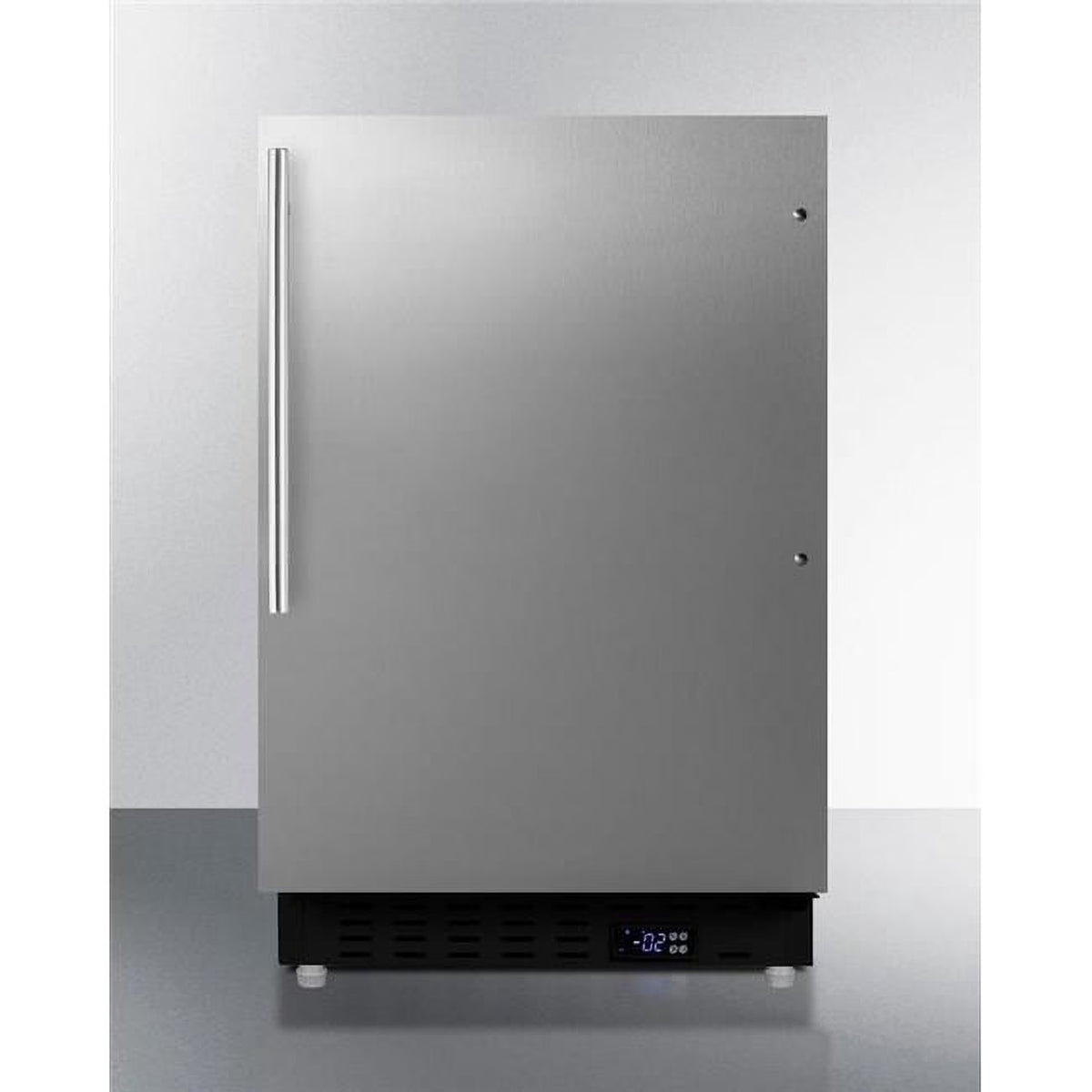 24 in. Built-In All-Freezer, Stainless Steel & Black P102