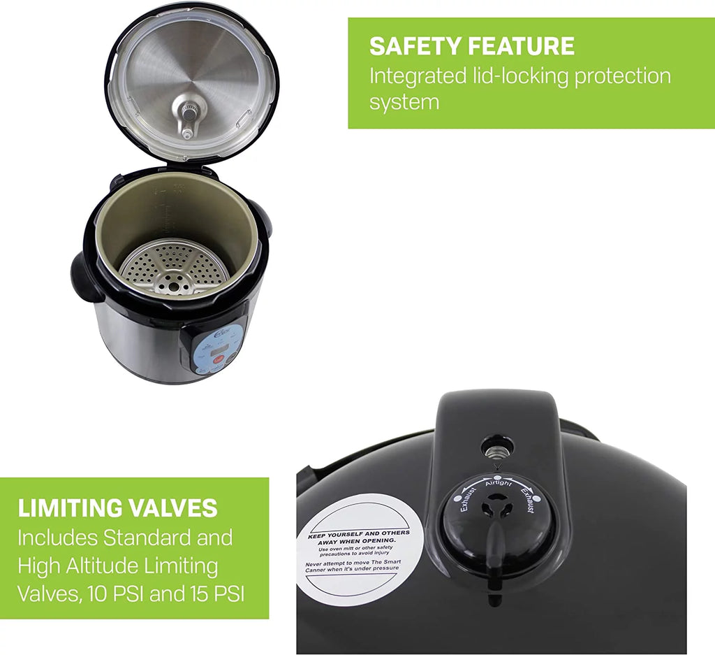 9.5 Qt Stainless Steel Electric Pressure Cooker and Canner J474