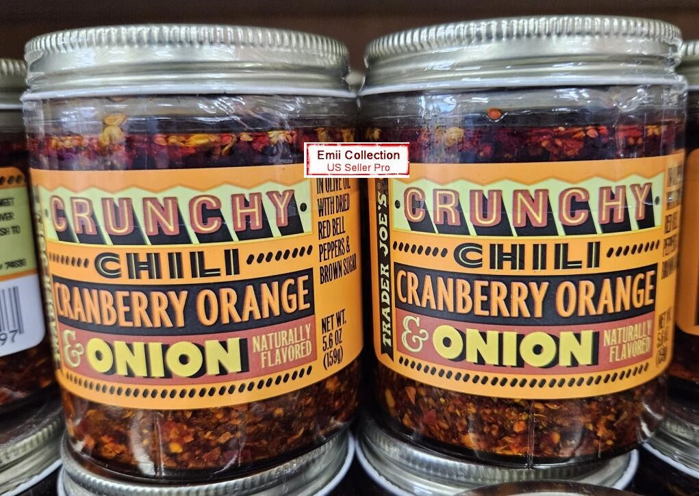Crunchy Chili Cranberry Orange Onion 5.6oz 159g (2 Bottles) C5584